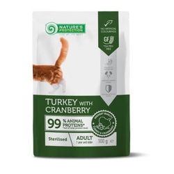 NP Sterilised Adult Cat with Turkey and Cranberry 100 g